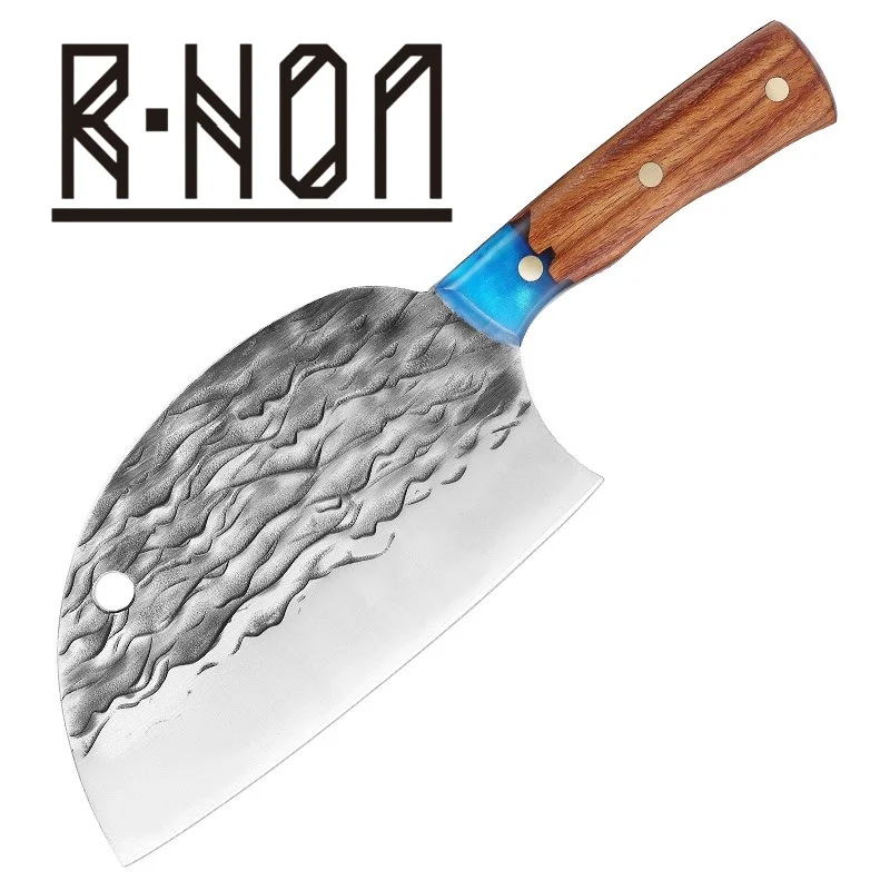 

RHON 6.8inch Forged Hammer Chinese Kitchen Cleaver Knife Utility Chef's Meat Slicing Vegetable Chopping Fruit Paring Knives