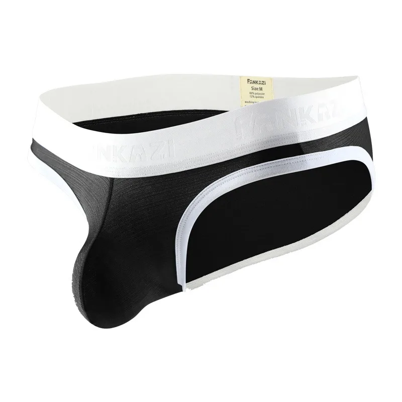 Men's Underwear Brushed Triangle Pants Japanese Simple U Convex Breathable Comfortable Briefs