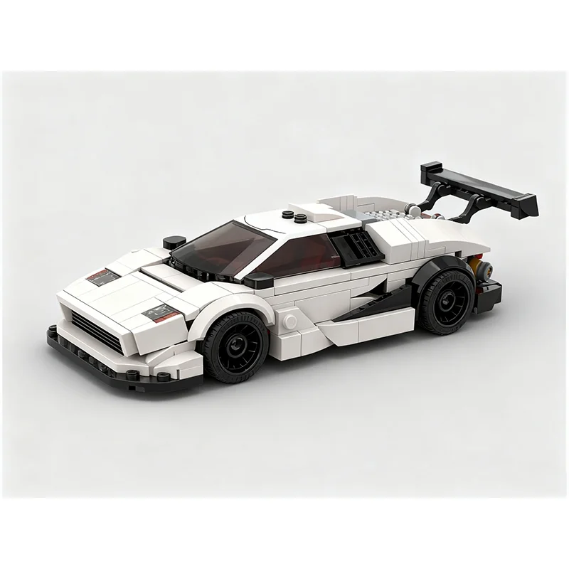 

MOC-строительный блок, модель автомобиля 308, детали City Speed 1985, игрушка для мальчиков и взрослых, Рождественский подарок, креативная строительная коллекция