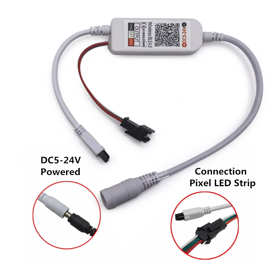 21Key IR Remote Wireless controller Bluetooth-compatible Smart APP control DC8-24V For WS2811 WS2812 RGB  LED stirp Module