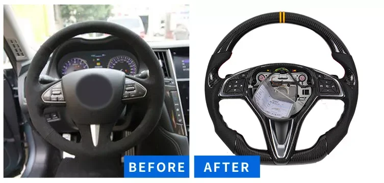 MRD For Toyota Land cruiser LC200 LC300 Customized carbon fiber steering wheel racing wheel convertible