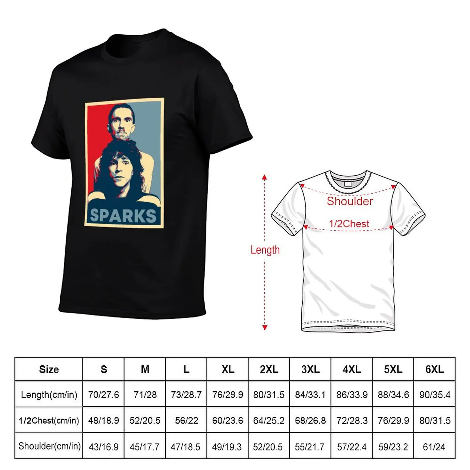 Vintage Retro Photograp Sparks Band HopeChristmas T-Shirt Work Wear Short Sleeve T-Shirt
