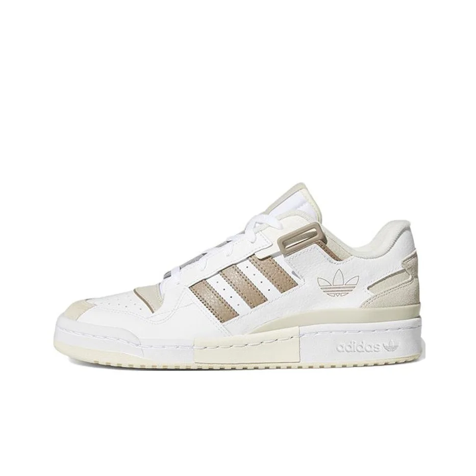 Adidas Originals FORUM Skateboard Shoes Unisex Low Top Beige/White GW6347