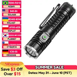 Wurkkos TS22 Flashlight Rechargeable 21700 with XHP70D HICRI LED 4500 Lm Magnetic Tail Cap and Reverse Charging for Hiking