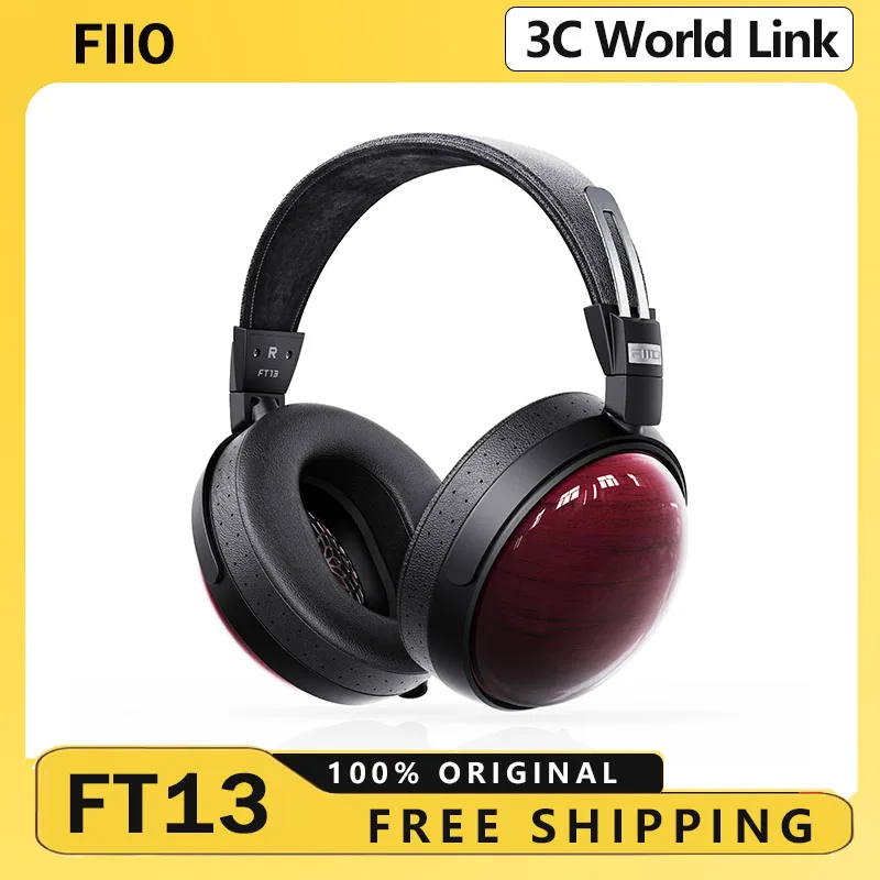 FiiO FT13 سماعة HIFI الأرجواني القلب الخشب السلكية عالية الدقة 60 مللي متر الديناميكية مغلقة الظهر سماعات المحمولة سدادات الأذن هدية مخصصة