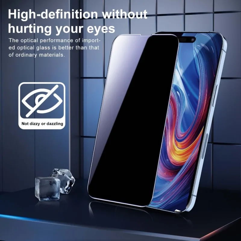 2 حزمة الخصوصية الزجاج المقسى آيفون 17 برو ماكس 16e واقيات الشاشة آيفون 15 14 13 12 11 برو ماكس زائد XR XS ماكس الزجاج