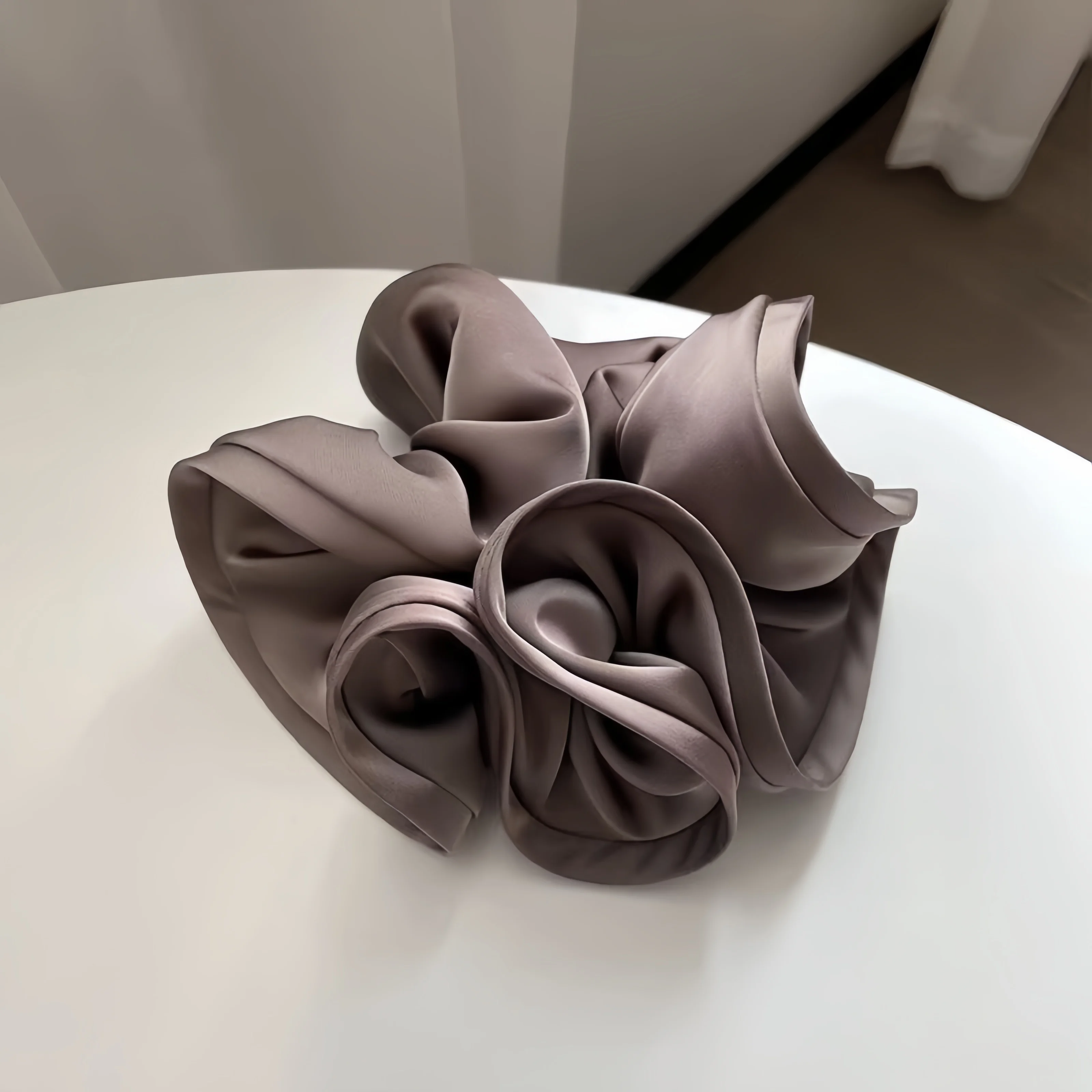 Koreaanse Grote Haarband Lint Scrunchies Satijnen Elastische Haarband Boog Vrouwen Eenvoudig Temperament Nieuwe Stijl Paardenstaart Haaraccessoires