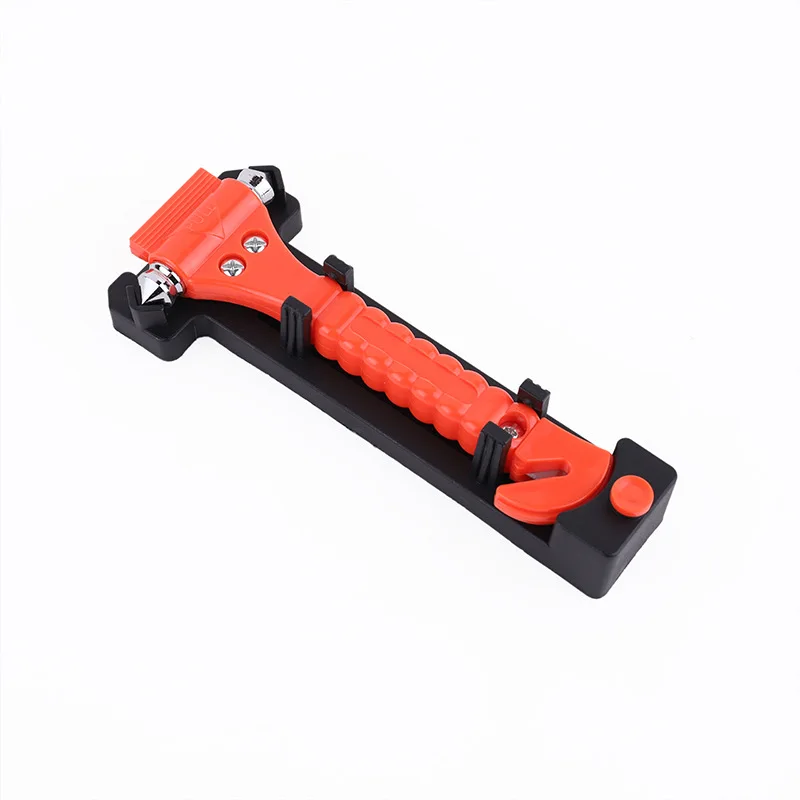 2 in 1 Mini Car Safety Hammer Life Saving Escape Emergency Hammer Seat Belt Cutter Window Glass Breaker Car Rescue Red Hammers