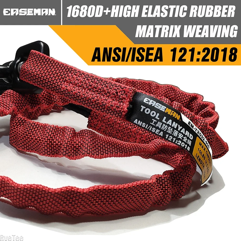 EASEMAN Tool Fall Arrest Rope High Quality Double Lock Hook for Aerial Work Makita DeWalt Electric Drill Hammer Wrench