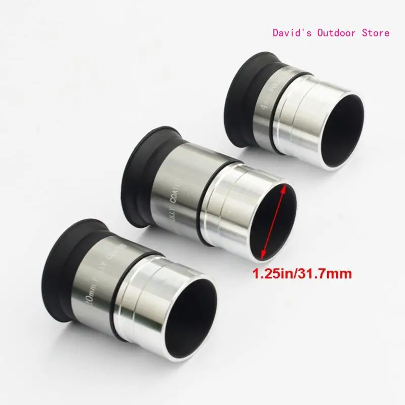 4/10/20mm Optical Lens Astronomy Eyepiece with 1.25in Filter Thread X3UA