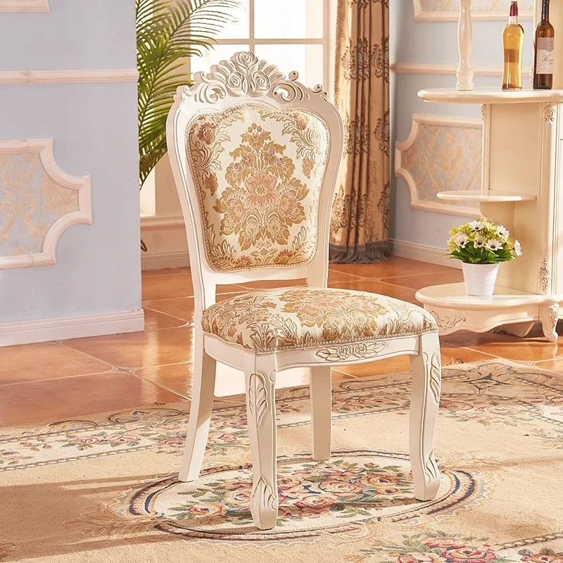 

Wooden Hotel Dining Chairs Luxury Modern Nordic Throne Ergonomic Lounge Dining Chairs Minimalist Portable Stoel Home Furniture