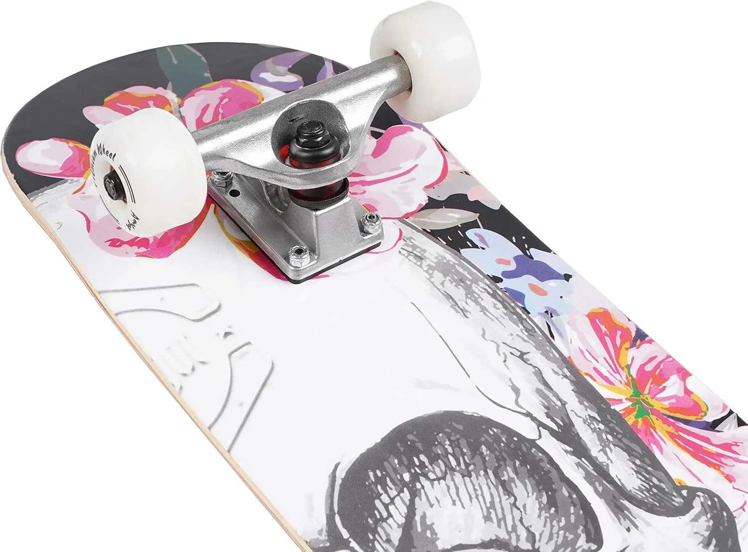 初心者と子供のための完全なスケートボード、7層、メープル、ダブルキックデッキ、男の子と女の子のためのコンカ、31x8インチ