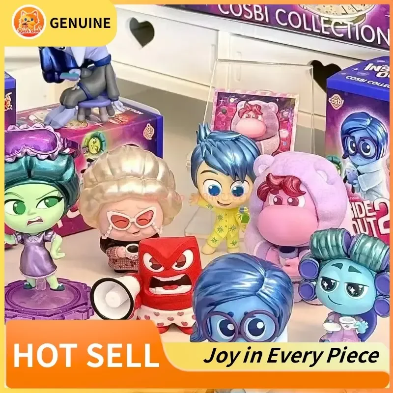 

Genuine Hottoys Sadness Joy Anger Character Inside Out 2 Blind Box Figure Desktop Ornament Movie Product Surprise Birthday Gifts