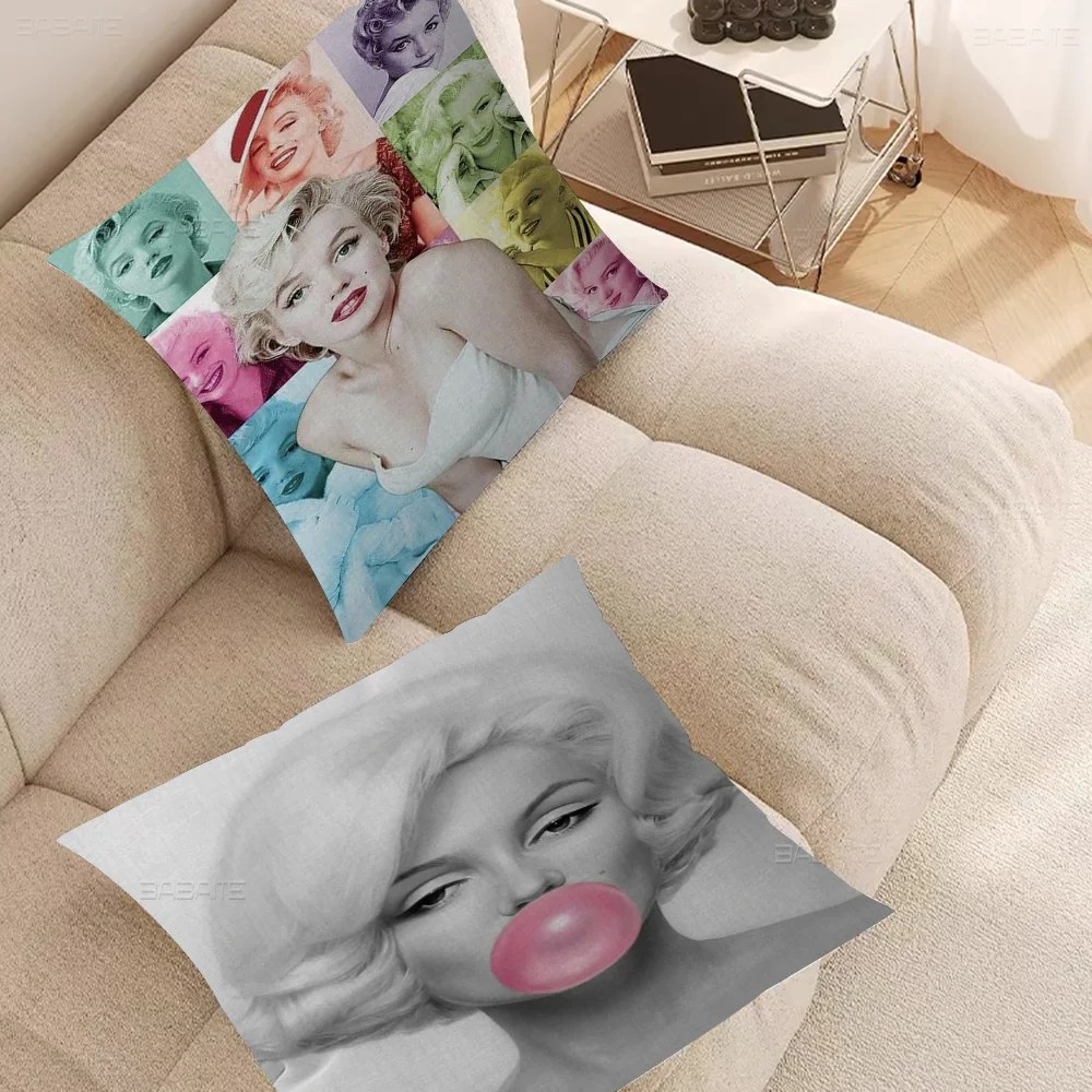 

Marilyn Monroe Pillow Cover Design Cushion Cover Decor Holiday Decorati