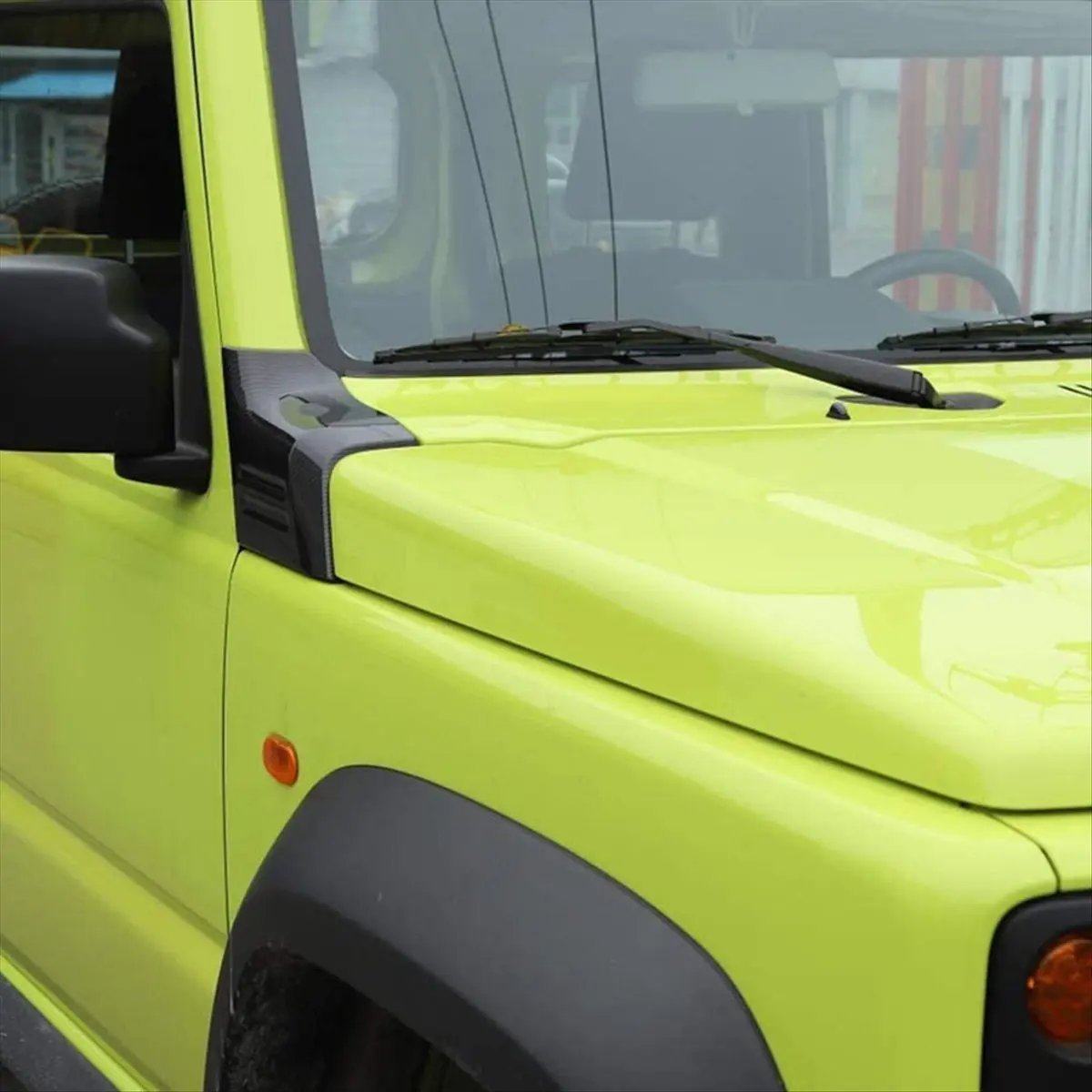 Super Sale 1Pair Front Engine Angle Cover Hood Corner Wrap Cover Trim for Suzuki Jimny JB64 JB74 2019-2020 Exterior Decoratio