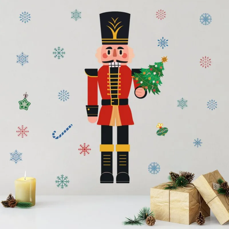 Nutcracker Refrigerator Magnets Refrigerator Stickers Garage Door Decals Christmas Soldier Nutcracker Sign Fridge Magnet