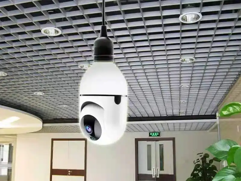 

2MP/3MP 1080P E27 Головка лампы Розетка 360-градусная панорамная IP-камера Объектив «рыбий глаз» Домашняя безопасность Монитор видеонаблюдения