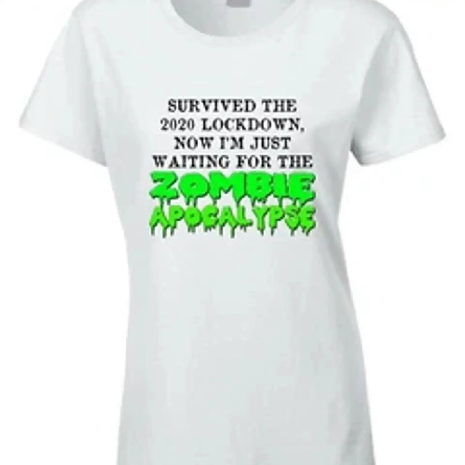Lockdown 2020 T Shirt Geschenkidee Antivirus Lustig Zombie Cool Social Distancing vintage Washed Stylish streetwear Slightly