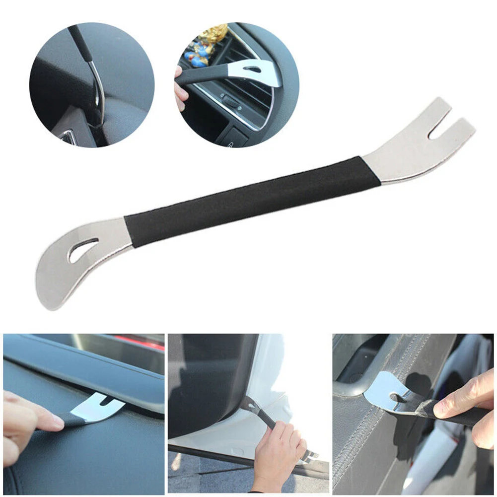 

Stainless-Steel Trim Removal Tools Car Trim Puller Pry Bar Dual Ends Pry Tool 20.5cm Car Accessories Tools