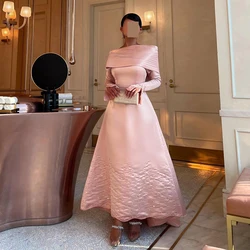 Thinyfull Sexy A-Line Prom Evening Dresses Long Sleeve Saudi Arabia Beadings Party Dress Formal Cocktail Prom Gowns Customized