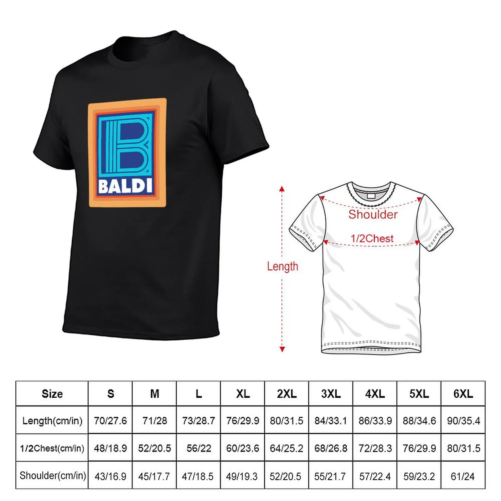 BALDI \t T-Shirt vintage graphic tee aesthetic clothes mens designer clothes