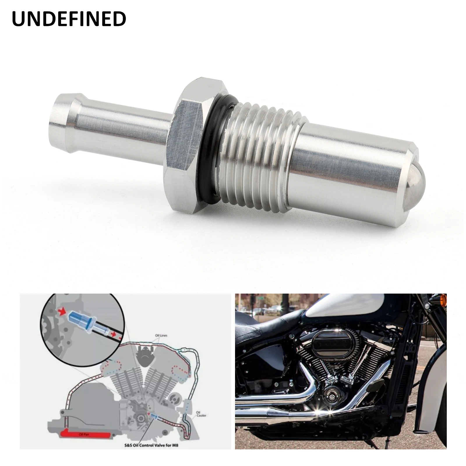 

Motorcycle Aluminum Oil Cooled Control Valve For Harley M8 Touring Road King Electra Glide Softail Fat Boy Street Bob 2017-2024