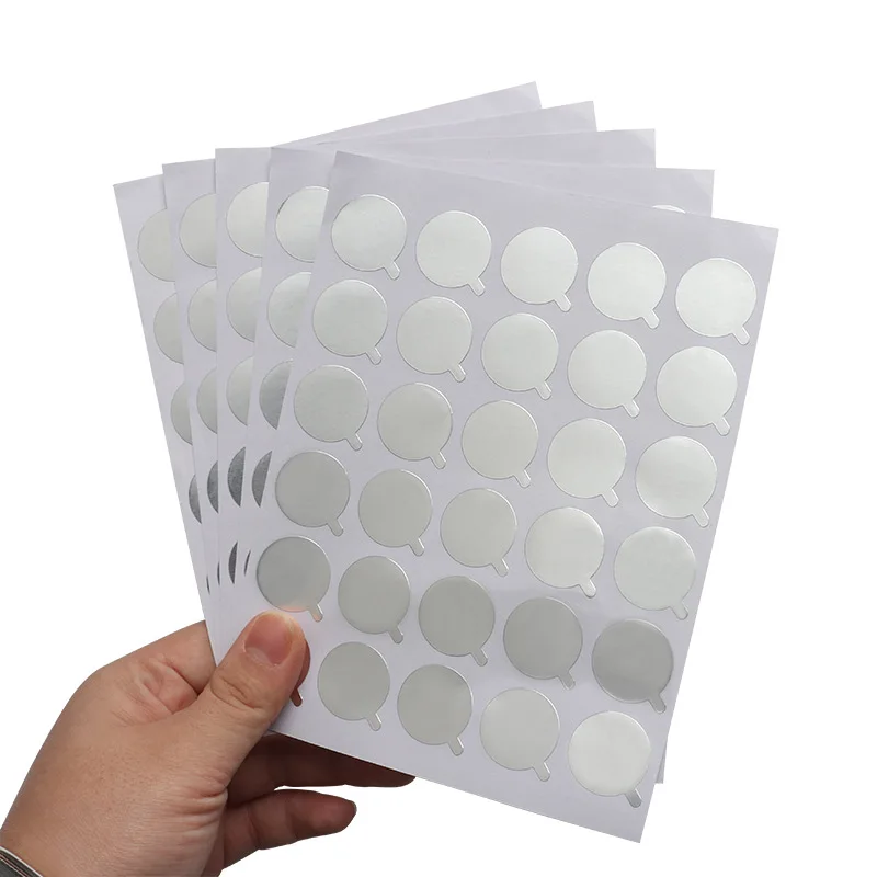 300 Pcs Disposable Eyelash Glue Holder Foil Pallet Eyelash Extension Glue Pads Lashes Stickers Stand on Eyelash Jade Stone
