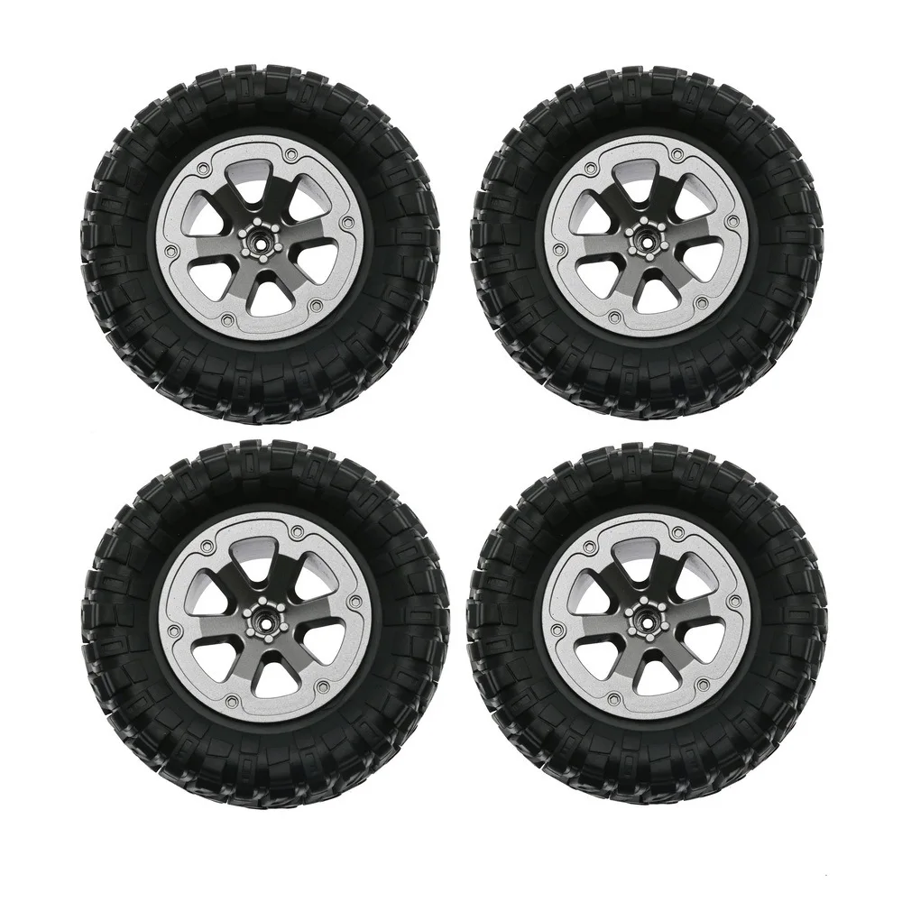 

4pcs 73mm Tire Wheel Tyre for WPL C14 C24 C24-1 C34 C54 B14 B24 B16 B36 MN D90 MN98 MN99s Fayee FY002 FY003 RC Car Upgrade Parts