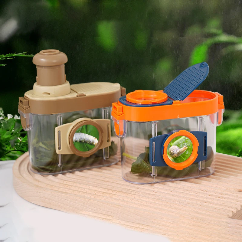 Outdoor Insect Box com Magnifier, Bug Viewer, Observer Kit, Catcher Cage, Ferramentas de Exploração Científica para Crianças, Natureza