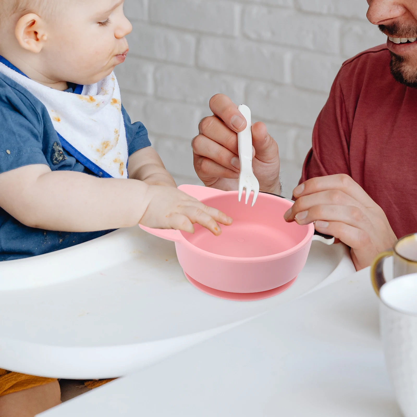 

Children Silicone Bowl Kids Baby Feeding Toddler Dishes Cartoon Fun Food Easy Wash Safe Microwave Storage Space Save Long Use