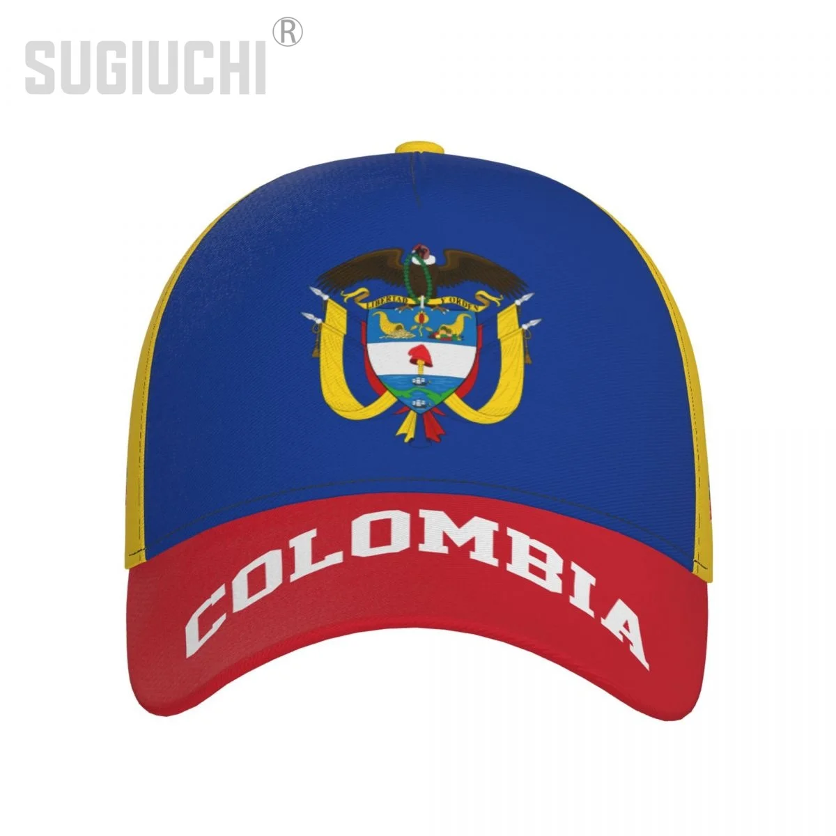 Unisex Colombia Flag Colombian Adult Baseball Cap Patriotic Hat for Baseball Soccer Fans Men Women