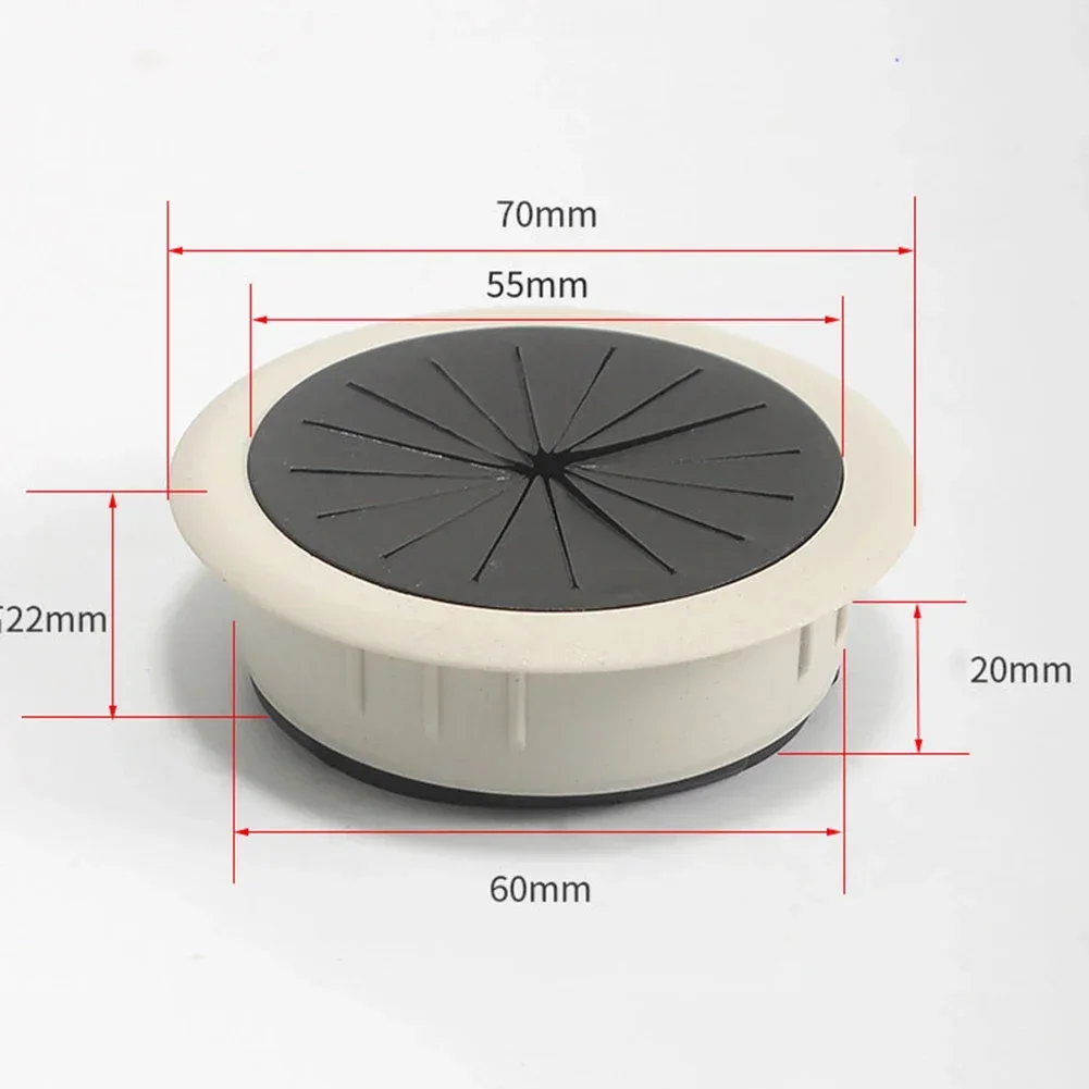 Prático Desktop Cable Box, Threading Hardware, Home Improvement, Desk Cord Grommet para Computador e Mesas