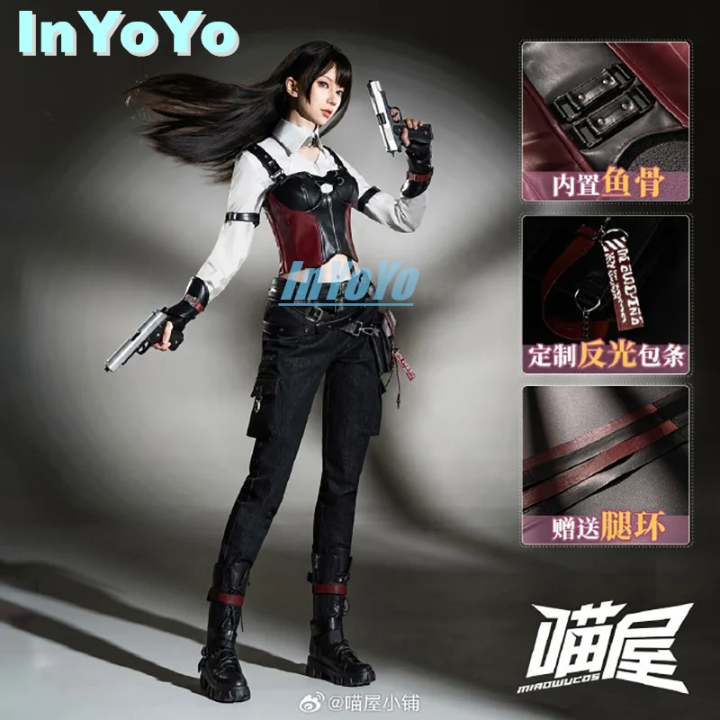 InYoYo Heroine Cosplay Love and Deepspace Costume Miss Hunter Combats Uniform Dress Women Halloween Party Daily Outfit Game Suit