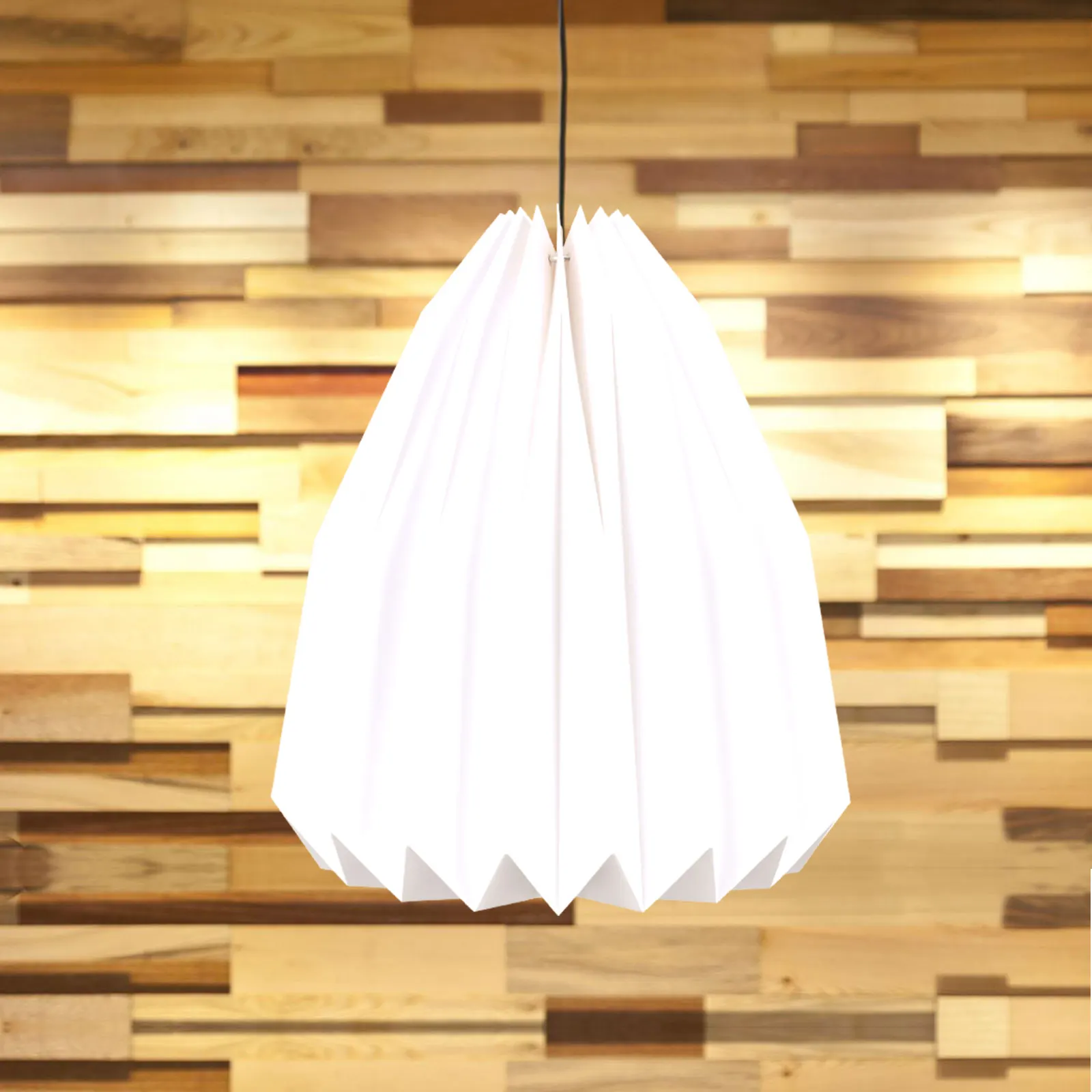 

Creative Origami Lantern Decorative Hanging Paper Lampshade Simple Style Pleated Shade Home Bar Cafe Restaurant Tasteful