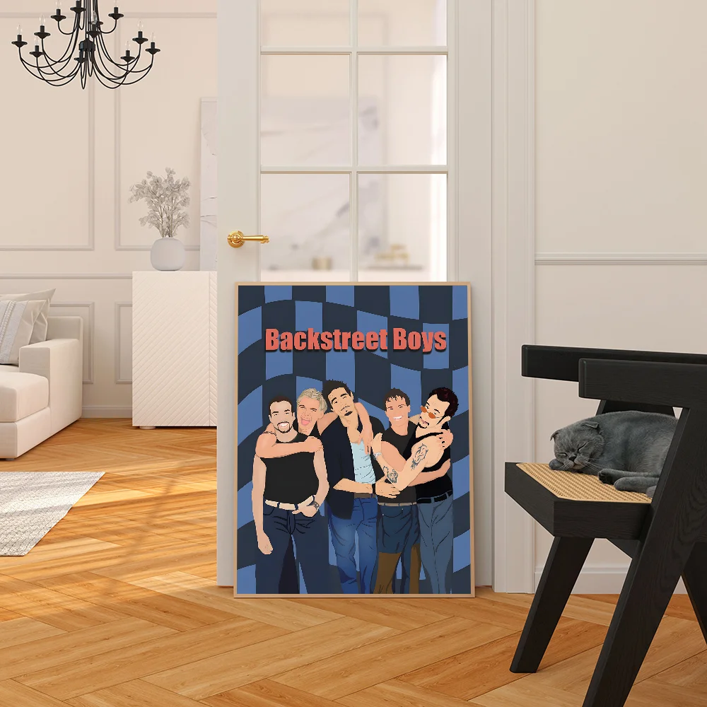 Backstreet Boys  DIY Sticky Poster Whitepaper Prints Posters Artwork Vintage Decorative Painting