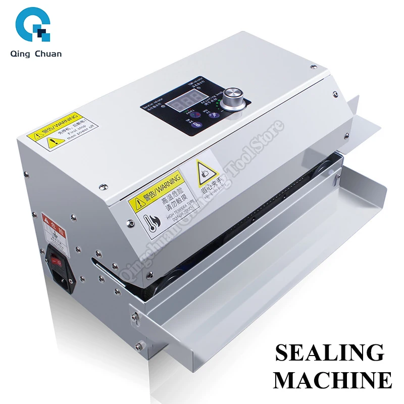 GLF-100 Continuous Sealing Machine Commercial Tea Bag Coffee Bag Aluminum Foil Bag Sealing Machine