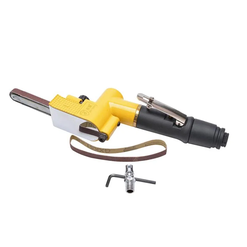 Air Powered Belt Grinder Handheld Sanding Polishing Machine - Pneumatic Belt Sander Portable