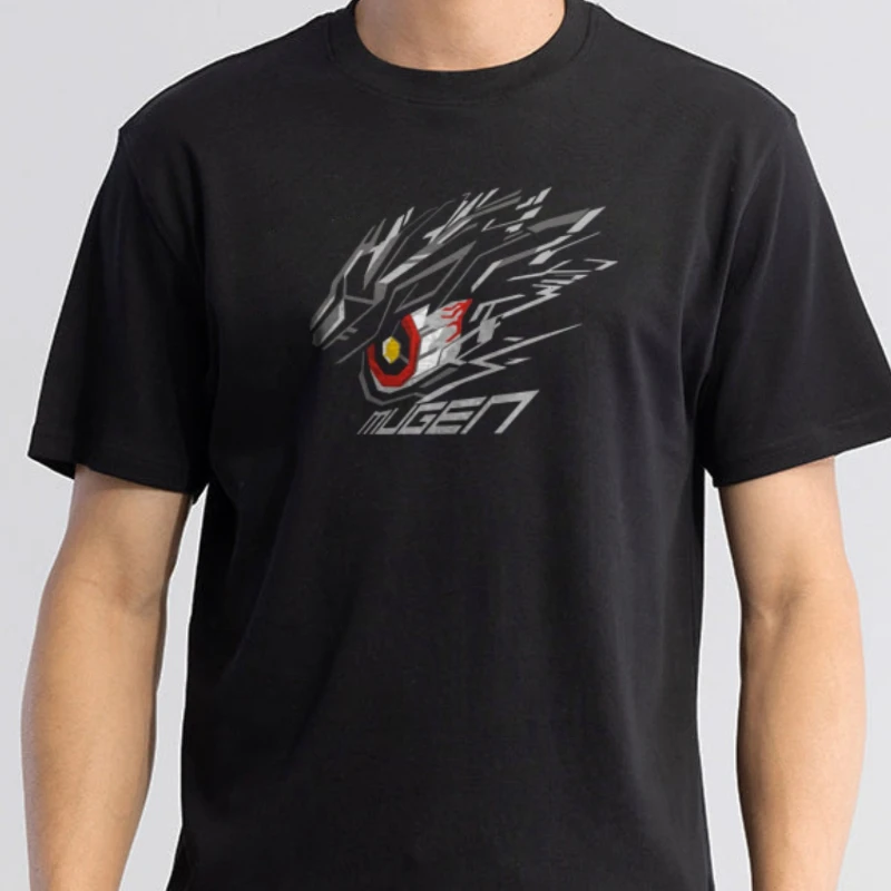 

2025 New Mugen Unlimited Commander's Eye JDM Printed Graphic T-shirt Men's Short Sleeve T-shirt High Quality Motorcycle T-shirt