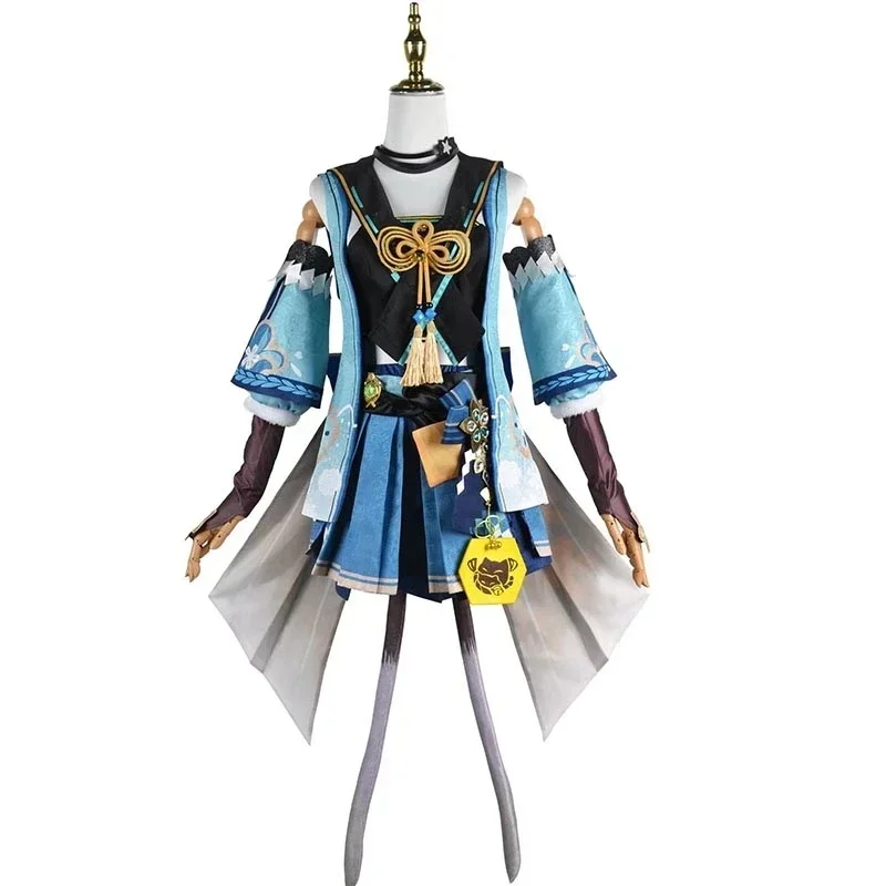 XS-3XL in Stock Genshin Impact Kirara Cosplay Costume Full Set Role Playing Accessories Kirara Cosplay Wig Costume