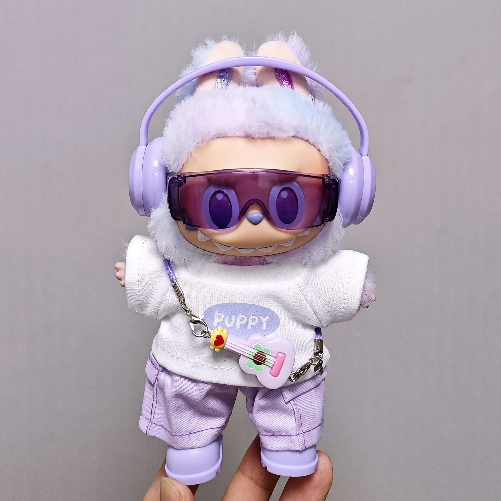 

For Labubu Selects High-quality Doll Clothes, 15cm / 17cmPUPPY Casual Wear 6-piece Set, Labubu Universal Clothing