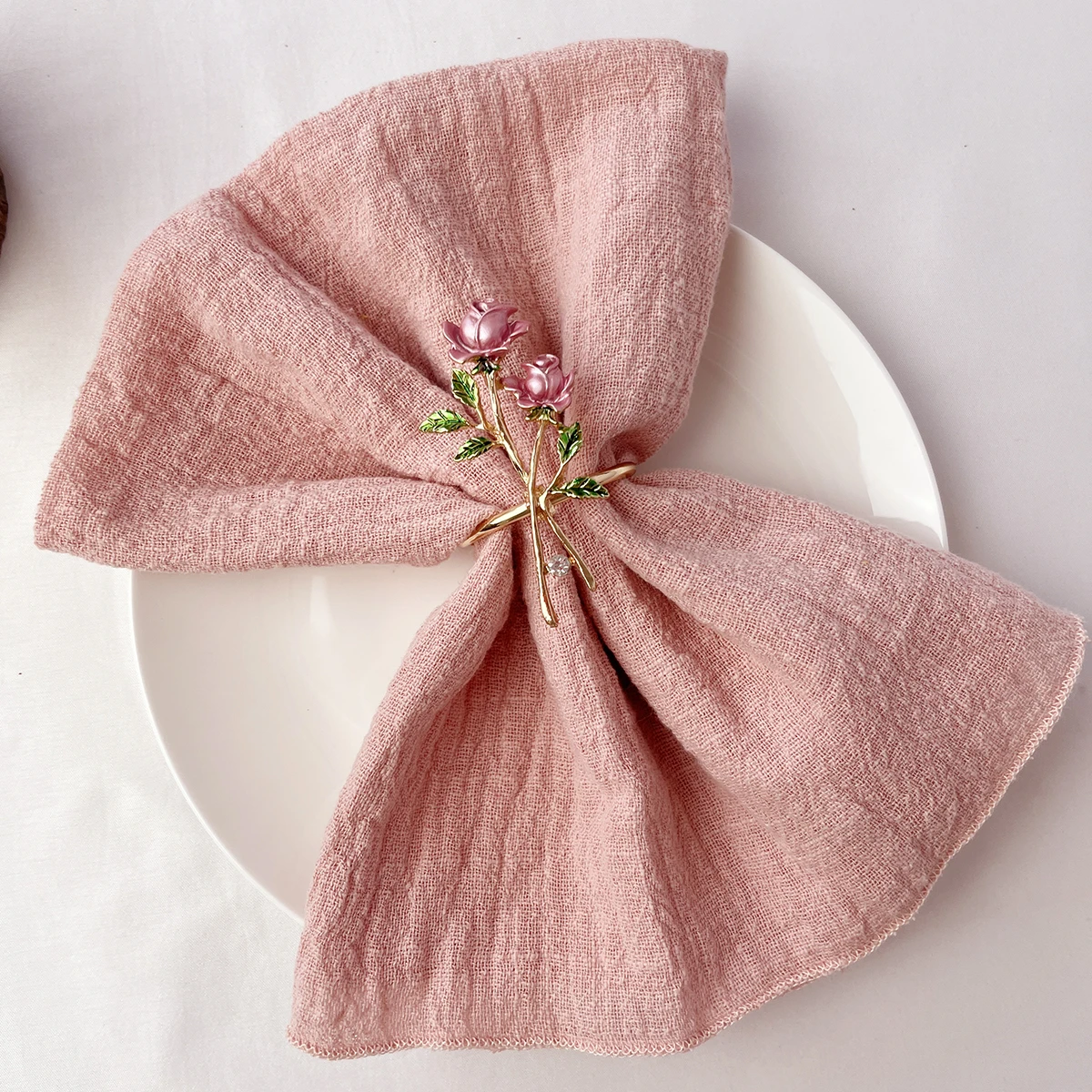 

100pcs Pink Cotton Cloth Napkins Gauze 30x30cm for Wedding Decoration Everyday Use Dinner Tea Towel Party Sage Green Napkins