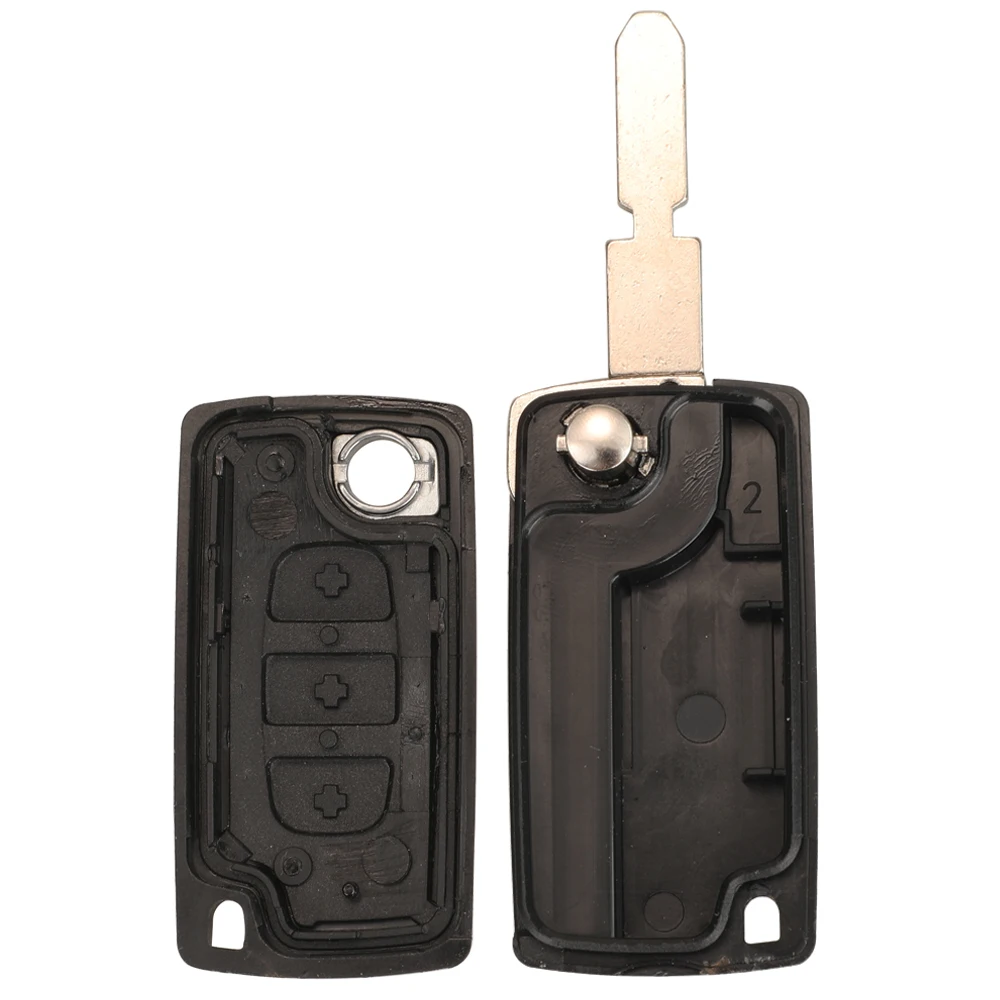 Jingyuqin 접이식 시트로엥 푸조 607 406 207 307 2/3 버튼 CE0523/CE0536 함께 NE78 블레이드