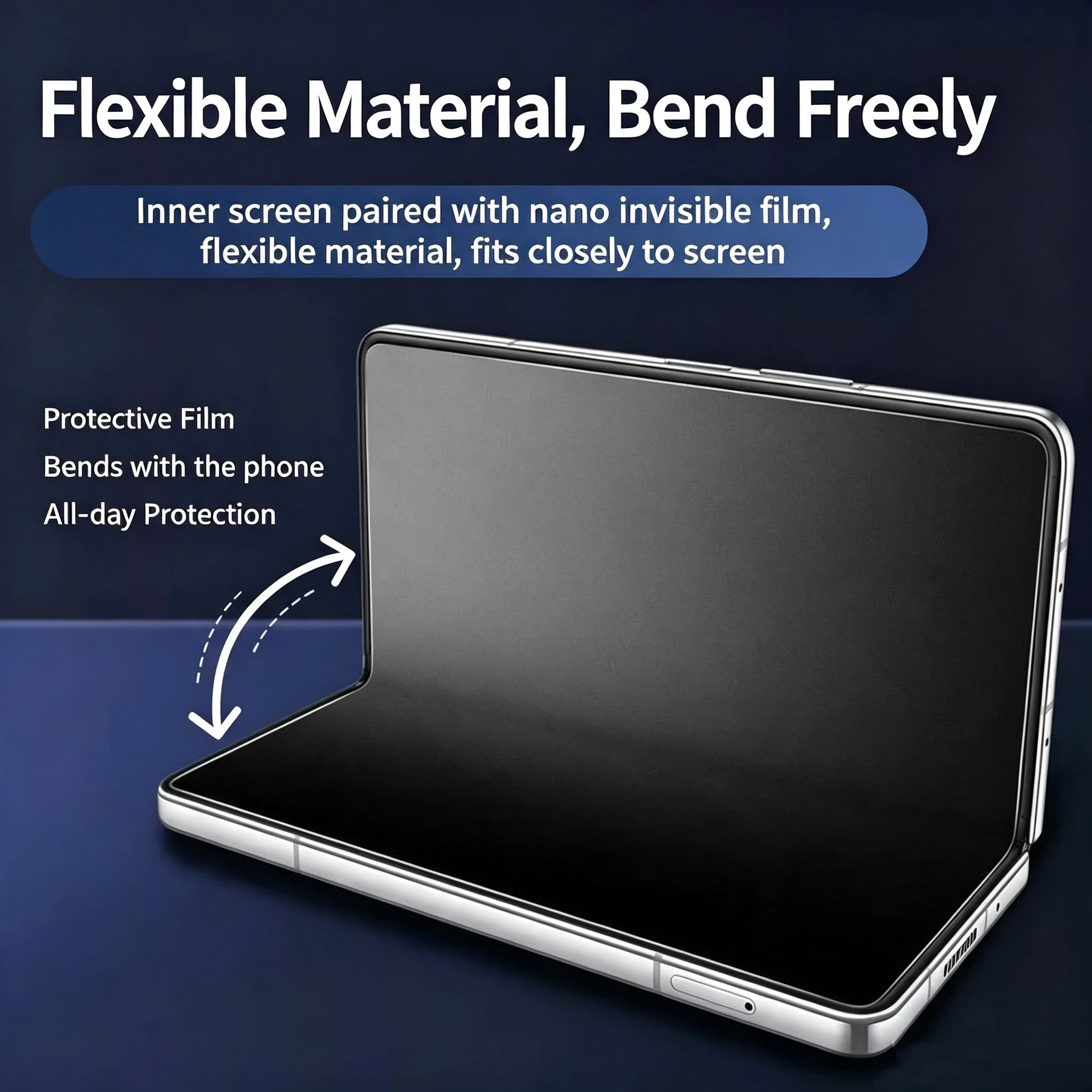 Film protecteur d'écran souple en TPU givré sans trace pour Honor Magic V6 V3s V5, autocollant de charnière interne et externe