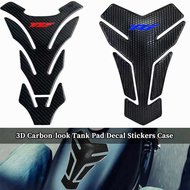 

Motorcycle Tank Pad Protector Decal Stickers Case 3D Carbon-look for YZF R1 R3 R15 R6 600 R125 1000 YZF R3 YZF R6
