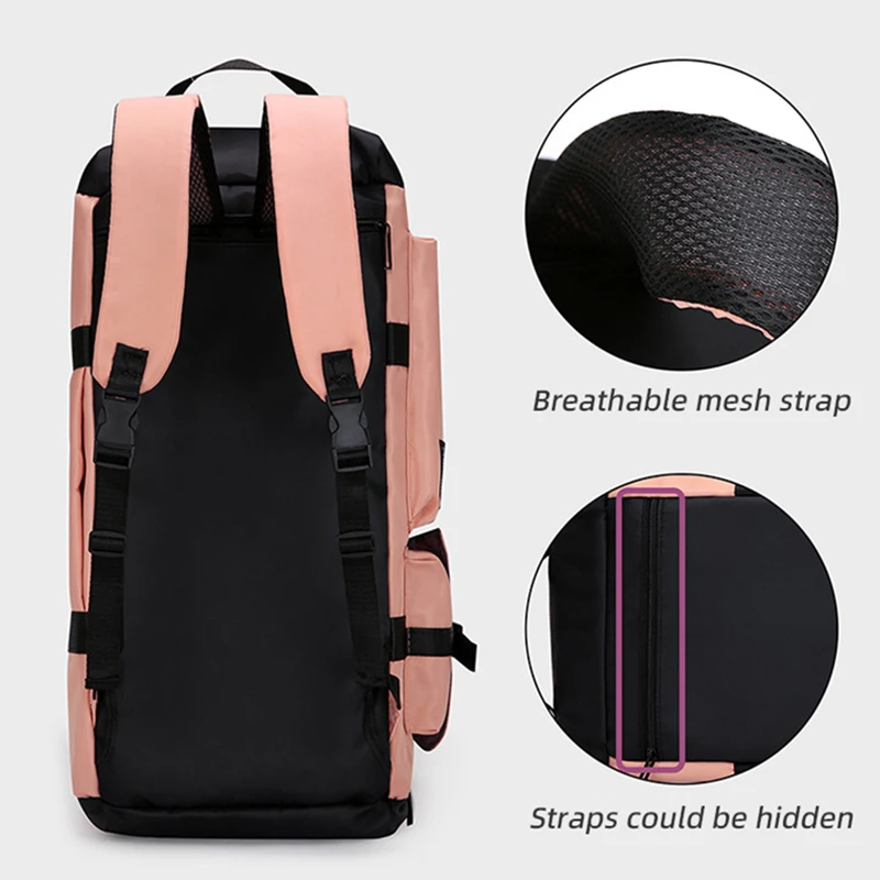 Travel Bag Dry Wet Separation Women Storage Sports Fitness Backpack Men Business Duffel Bags Large Capacity Shoe Pocket Y55A