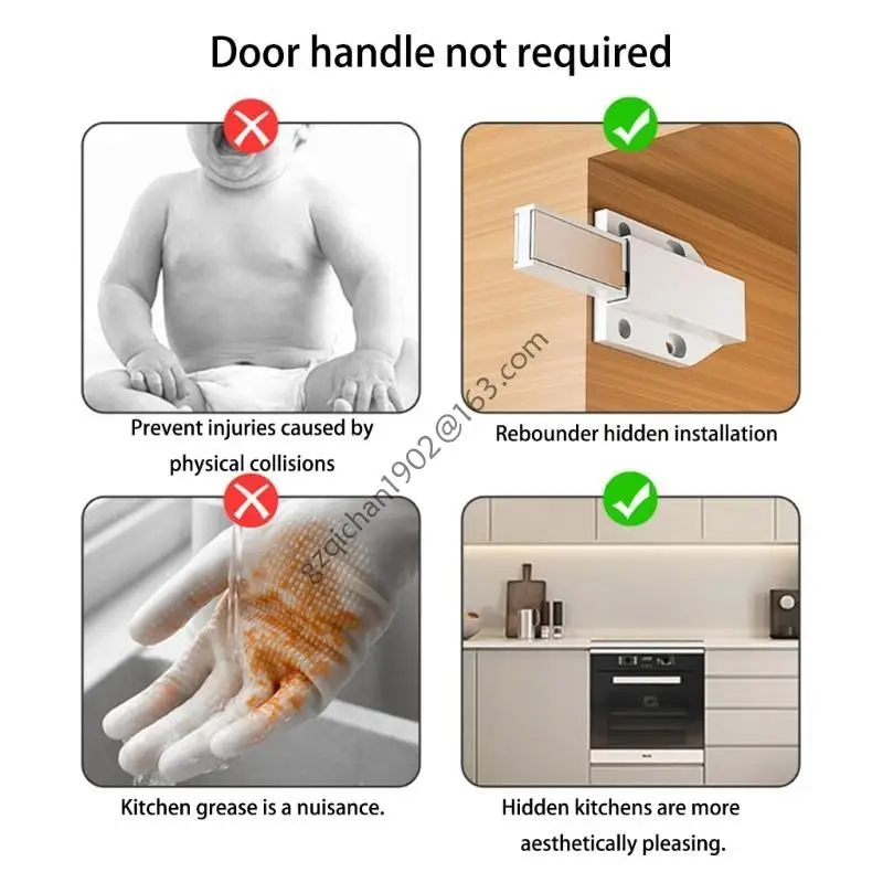 Устройство блокировки отскока X7AB. Открытые защелки. Защелки нажимного типа. Защелки. Защелки ящика шкафа. Сенсорные защелки.