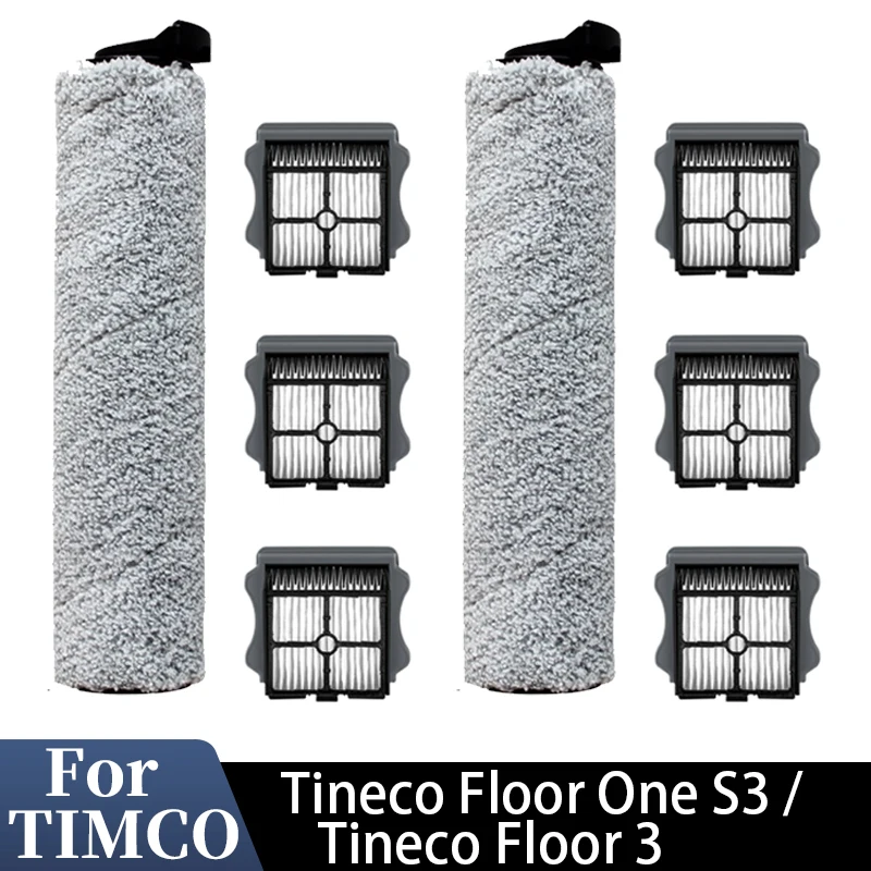   Para TIMCO Floor One S3 / Tineco Floor 3, accesorios para fregar pisos Filtro de rodillo de cerdas suaves