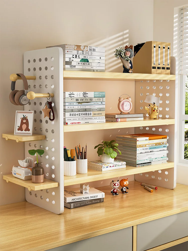 

Настольный органайзер Ra, офисный стол, доска с отверстиями, многослойная подставка для хранения, рабочая станция для домашнего обучения Lin Jia Xiaosi