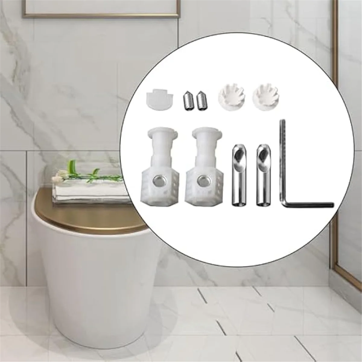 Parede Universal Pendurado Assento Sanitário Fixação Parafusos Parafusos Set, Kits De Montagem, parafusos De Fixação