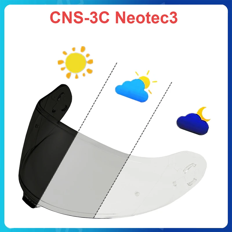 Neotec3 Photochromic Lenses Helmet Shield Lens for SHOEI Neotec 3 CNS-3C